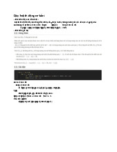 Ôn thi giữa kỳ Môn Thuật toán ứng dụng | Đại học Bách Khoa Hà Nội