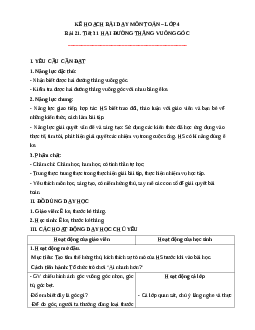 Giáo án Toán lớp 4 Tuần 7 | Cánh diều