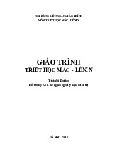Giáo trình môn Triết học Mác – Lênin | Trường Đại Học Hạ Long