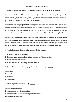 Giải Trắc nghiệm tiếng Anh 11 Unit 10