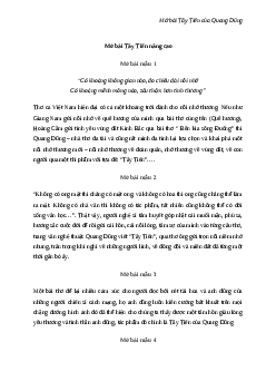 Mở bài về bài thơ Tây Tiến hay nhất | Văn mẫu 12