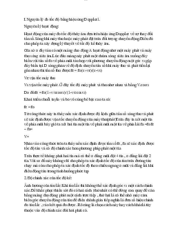 Nguyên lý đo tốc độ bằng hiệu ứng Doppler - Quản lý hàng hải | Trường Đại học Giao thông Vận Tải