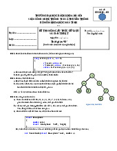 Tổng hợp đề thi môn Cấu trúc dữ liệu và thuật toán| Môn Cấu trúc dữ liệu và thuật toán| Trường Đại học Bách Khoa Hà Nội