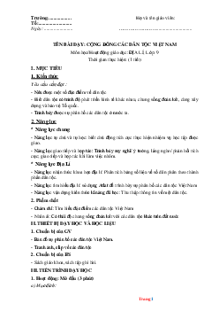 Giáo án địa lí 9 học kỳ 1 công văn 5512