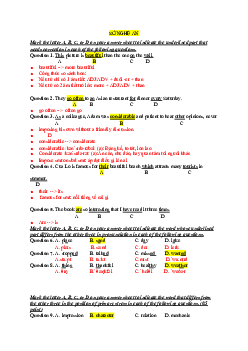 Đề thi tuyển sinh lớp 10 THPT năm học 2022-2023 môn Tiếng Anh (không chuyên) - Sở Giáo dục và Đào tạo Nghệ An có đáp án và giải thích chi tiết
