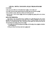 Câu Hỏi Bài Tập Chương 1: Quản Trị Doanh Nghiệp | Đại học Kinh tế kỹ thuật công nghiệp