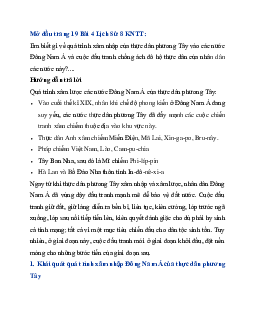 Giải sách giáo khoa Lịch Sử 8 Bài 4: Đông Nam Á từ nửa sau thế kỉ XVI đến giữa thế kỉ XIX | Kết nối tri thức