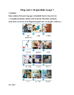 Giải Tiếng Anh 11 Hello trang 6 7 | Bright