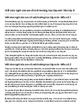 Viết cảm nghĩ của em về môi trường học tập mới Văn lớp 6