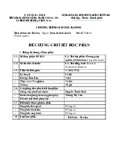 Bố cục báo cáo Học phần Quản trị bán hàng