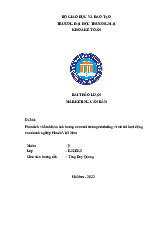 Phân tích và bình luận ảnh hưởng của môi trường marketing vi mô tới hoạt động của doanh nghiệp Honda Việt Nam | Bài thảo luận marketing căn bản