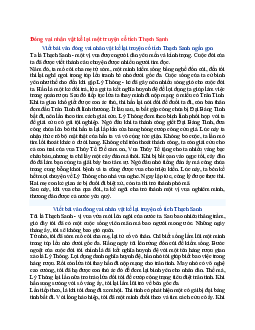 Văn mẫu lớp 6 Kết nối tri thức bài Đóng vai nhân vật kể lại một truyện cổ tích Thạch Sanh
