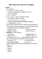 Đề cương môn Quản trị học - trường đại học kinh tế- tài chính thành phố Hồ chí minh