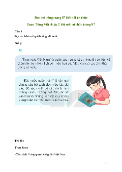 Soạn bài Đọc mở rộng trang 97 | kết nối tri thức