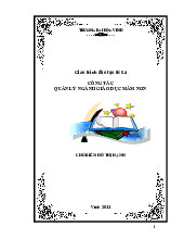 Giáo trình đào tạo từ xa Công tác quản lý ngành giáo dục mầm non | Đại học Vinh