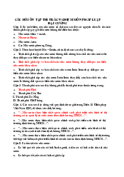 Câu hỏi ôn thi trắc nghiệm Pháp luật đại cương | Đại học Bách Khoa Hà Nội