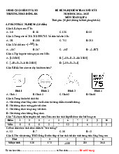 Đề tham khảo cuối kì 1 Toán 6 năm 2024 – 2025 phòng GD&ĐT Bình Thạnh – TP HCM