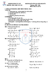 Đề cương Ôn tập giữa học kỳ 1 Toán 9 năm 2025 – 2026 trường THCS Chu Văn An – Hà Nội