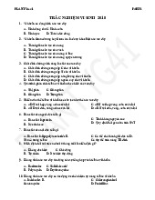 Trắc nghiệm ôn tập vi sinh | Đại học Y Dược Cần Thơ
