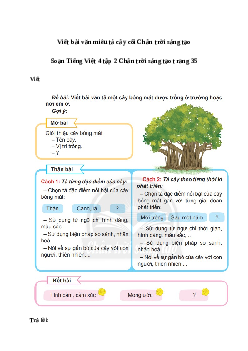 Soạn bài Viết: Viết bài văn miêu tả cây cối - Tiếng Việt 4 Chân trời sáng tạo