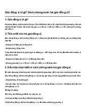Góc đồng vị là gì? Cách chứng minh hai góc đồng vị? Ôn tập Toán 7