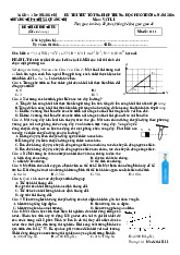 Đề thi thử tốt nghiệp THPT 2025 môn Vật lí trường THPT Thị xã Quảng Trị
