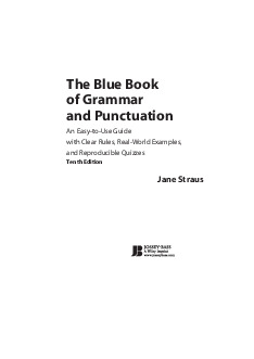 BLUE BOOK GRAMMAR