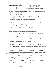 Đề Thi Giữa Học Kỳ 1 Toán 8 Cánh Diều Có Đáp Án Ma Trận Đặc Tả
