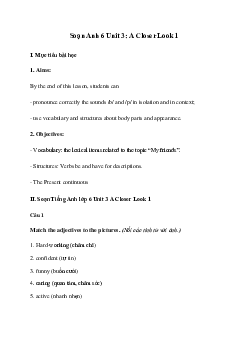 Giải Tiếng Anh 6 Unit 3: A Closer Look 1 | Global Success