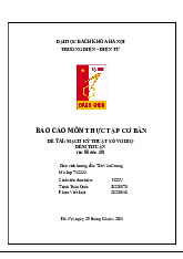 Báo cáo Thực Tập Cơ Bản: Mạch Kỹ Thuật Số với Bộ Đếm Thuận | Thực tập cơ bản | Trường Đại học Bách khoa Hà Nội