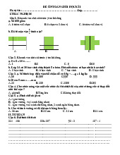 Kiểm tra định kì HK1 toán 3 - đề 2