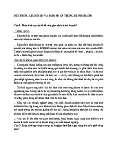 Đề cương Môn Giao dịch và đàm phán kinh doanh | Đại học Kinh Tế Quốc Dân