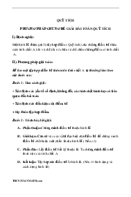 Chuyên đề quỹ tích ôn thi vào lớp 10