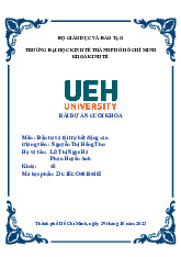 Bài dự án Phân tích mua hay thuê nhà môn Đầu tư và tài trợ bất động sản | Đại học Kinh tế Thành phố Hồ Chí Minh