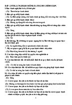 Đáp án trắc nghiệm môn Luật hành chính | Trường đại học Mở Hà Nội