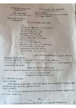 Đề thi tuyển sinh vào 10 môn Ngữ Văn của Sở GD&ĐT Yên Bái năm học 2024 - 2025