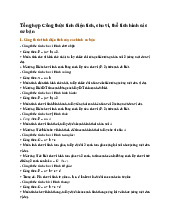 Tổng hợp Công thức tính diện tích, chu vi, thể tích hình các cơ bản - Toán 5