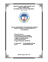 Báo cáo về Ảnh hưởng của thái độ đến hành vi sử dụng tại Haidilao môn Hành vi người tiêu dùng | Đại học kinh tế Quốc dân