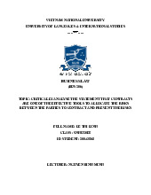 Business LAW (BUS 206)- Trường Đại học Ngoại ngữ- Đại học Quốc gia Hà Nội