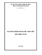 Bài thí nghiệm môn Điện tử số | Học viện Công Nghệ Bưu Chính Viễn Thông