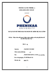 Phân tích mối quan hệ biện chứng giữa các thành phần kinh tế của Việt Nam hiện nay  | Bài tập lớn kết thúc học phần Kinh tế chính trị Mác -Lênin