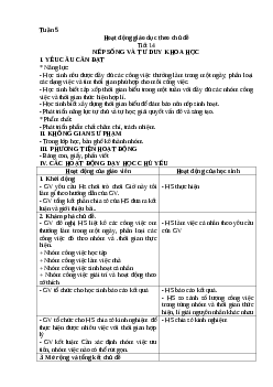 Giáo án Hoạt động trải nghiệm lớp 4 Tuần 5+6 | Kết nối tri thức