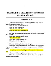 Trắc nghiệm giữa kì môn chủ nghĩa xã hội khoa học | Chủ nghĩa xã hội khoa học | Đại học Công nghiệp Thành phố Hồ Chí Minh