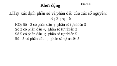 Giáo án điện tử Toán 6 Bài 14 Kết nối tri thức: Phép cộng và phép trừ số nguyên (tiết 1)