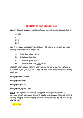 Ngân hàng câu hỏi trắc nghiệm môn hoá | trường Đại học Huế