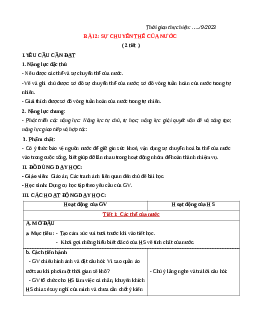Giáo án Khoa học lớp 4 Bài 2 | Cánh diều