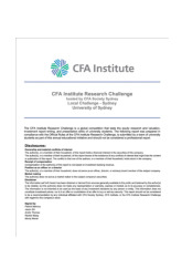 Emerging from Turbulence - Analysis & Recommendations (2023) | Môn Business Analysis and Valuation - Trường Đại học Quốc tế, Đại học Quốc gia Thành phố Hồ Chí Minh