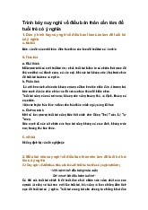 Trình bày suy nghĩ về điều bản thân cần làm để tuổi trẻ có ý nghĩa