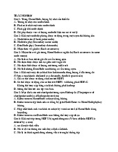 TOP câu hỏi trắc nghiệm Môn Lưu trữ và xử lý dữ liệu lớn | Đại học Bách Khoa Hà Nội