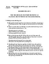 Bài Kiểm Tra Quản trị chiến lược | Đại học Thương Mại